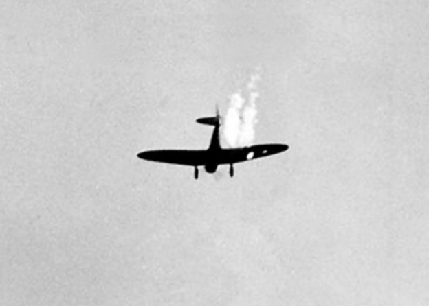 Aichi D3A being shot down over Pearl Harbor 1941