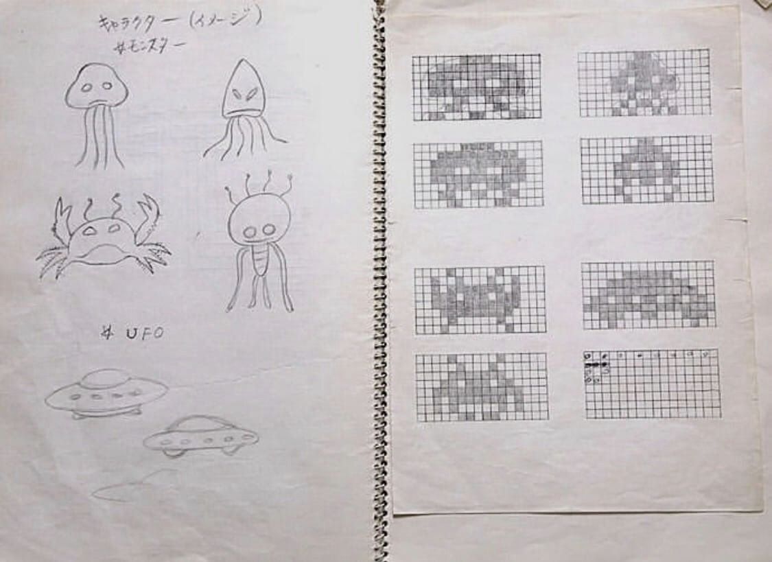 toshihiro nishikado space invader concept drawing